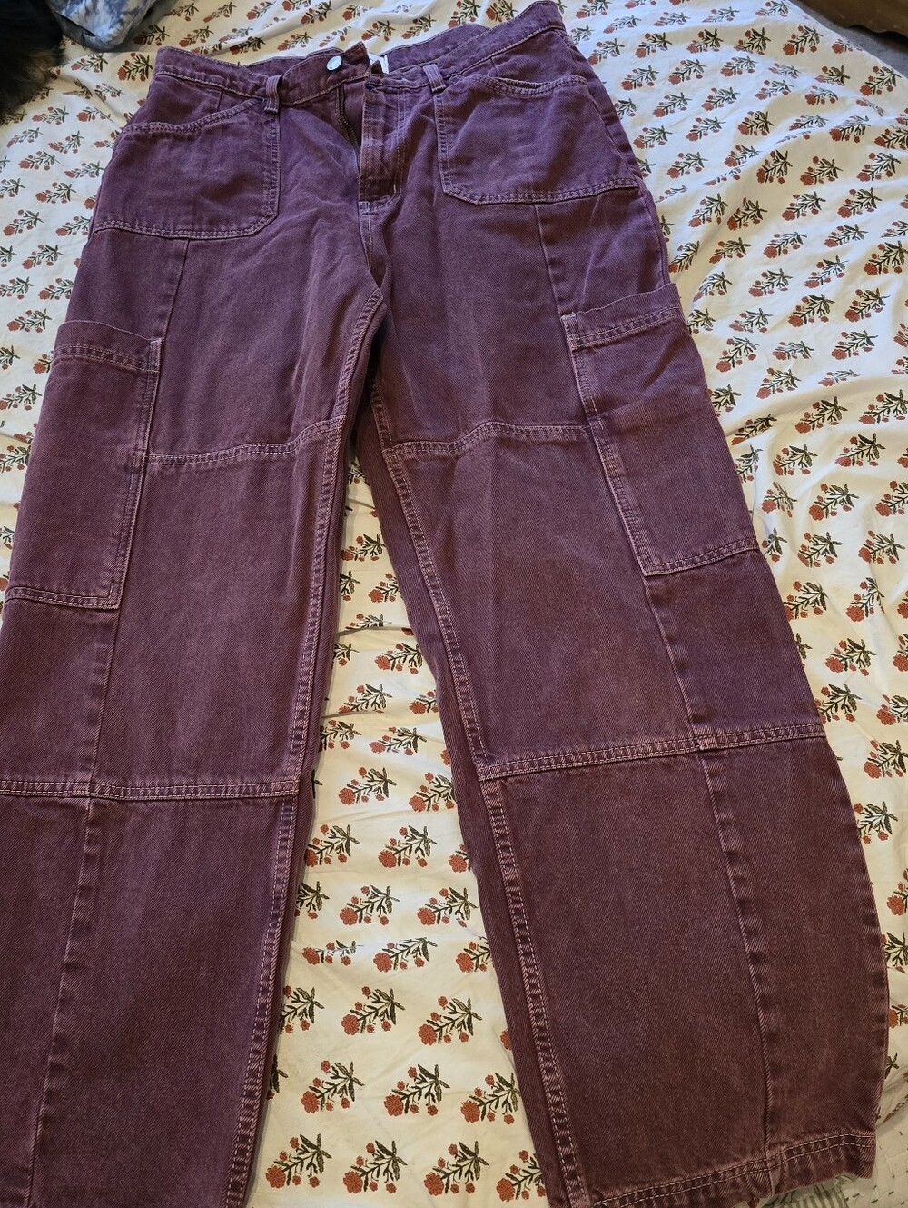 BDG Plum Straight-Leg Cargo Jeans